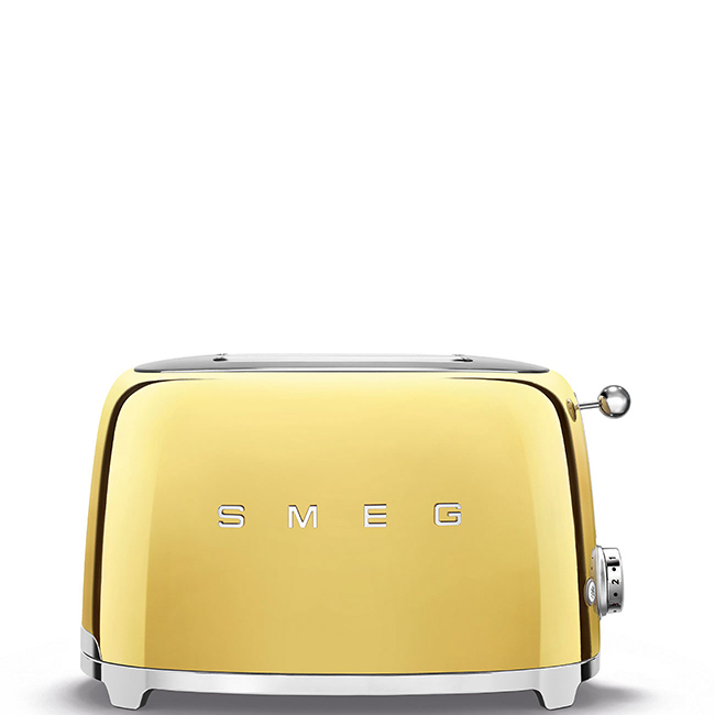 Smeg Toaster 2-Schlitz 50&#039;s Retro Style TSF01GOEU Gold von Smeg