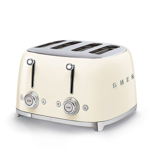 Smeg Toaster 4-Schlitz 50&#039;s Retro Style TSF03CREU Creme von Smeg