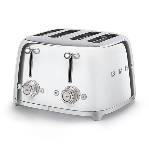 Smeg Toaster 4-Schlitz 50&#039;s Retro Style TSF03SSEU Edelstahl von Smeg