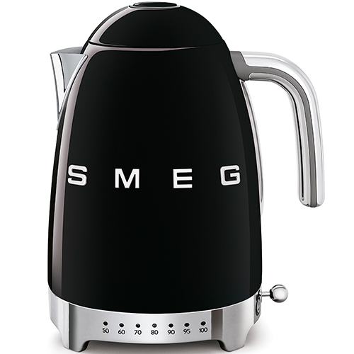 Smeg Wasserkocher 50&#039;s Retro Style 1,7 L KLF04BLEU Schwarz von Smeg