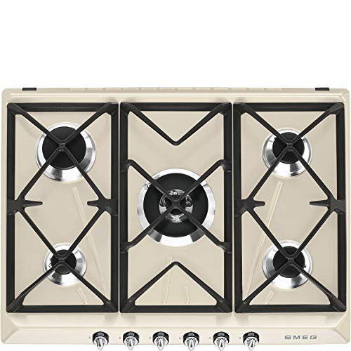 Smeg sr975pgh Platte – Platten (integriert, Gas, Cream, Gusseisen, drehbar, vor) von Smeg
