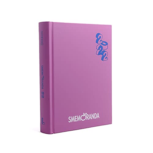 SMEMO Schülerkalender 16 Monate 2022 cm 13 x 17,7 cm rosa personalisiert weiß und blau von Smemoranda