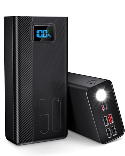50.000 mAh Power Bank: 22,5 W externe Akkus mit schneller Aufladung mit großer Kapazität und 5 Sorten und 3 Eingängen 20.000 mAh x 2,5 50.000 mAh Power Bank: 22,5 W externe Akkus mit schneller Aufladung mit großer Kapazität und 5 Sorten und 3 Eingängen 20.000 mAh x 2,5 von Smileader