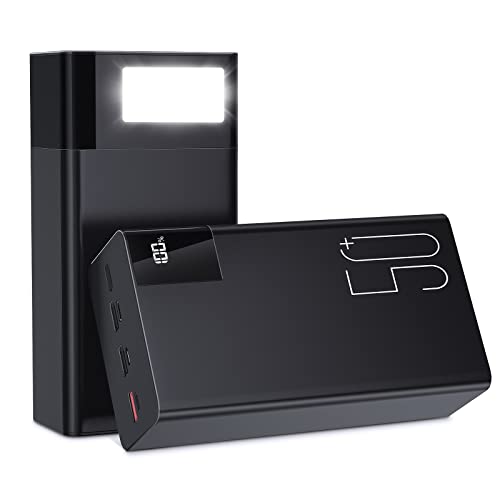 Power Bank 50000mAh External Battery Tragbares Ladegerät: 22,5 W schnell aufladende Externe Batterie - Powerbank mit Taschenlampe und großer Kapazität-schwarz Power Bank 50000mAh External Battery Tragbares Ladegerät: 22,5 W schnell aufladende Externe Batterie - Powerbank mit Taschenlampe und großer Kapazität-schwarz von Smileader