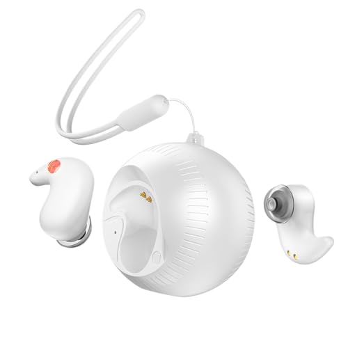 Smileshiney Kabellose Ohrhörer, Geräuschunterdrückung, bequeme Ohrstöpsel, schnelles Aufladen, schweißfest, Unterhaltungselektronik für Pendler, Büros, Workout von Smileshiney