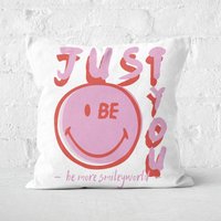 Just Be You Cushion Square Cushion - 50x50cm - Soft Touch von Smiley