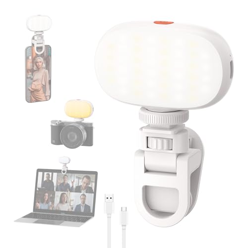 Smiling Shark Mini Foto Licht, Tragbar Selfie Licht mit Clip Wiederaufladbar CRI 95+ Dimmbar 3 Farben Licht Cold Shoe Portable Camera LED Fill Light für Live Tablet Laptop Handy Smiling Shark Mini Foto Licht, Tragbar Selfie Licht mit Clip Wiederaufladbar CRI 95+ Dimmbar 3 Farben Licht Cold Shoe Portable Camera LED Fill Light für Live Tablet Laptop Handy von Smiling Shark
