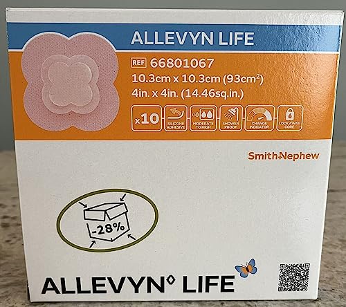 Smith & Nephew Allevyn Vie Pflaster, 10,3 x 10,3 cm, 10 Stück von Smith & Nephew