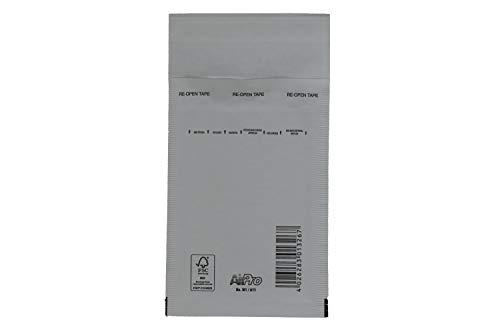 SmithPackaging Luftpolsterumschläge, Weiß, 100 x 165 mm, 5 Stück von SmithPackaging