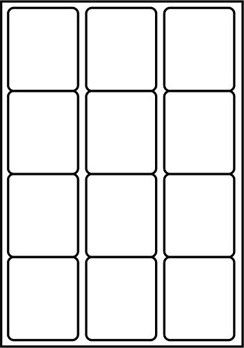 SmithPackaging Selbstklebende Adress-Etiketten, A4, 12 Etiketten pro Blatt, 100 Blatt, 63,5 x 72 mm, 1200 Etiketten von SmithPackaging