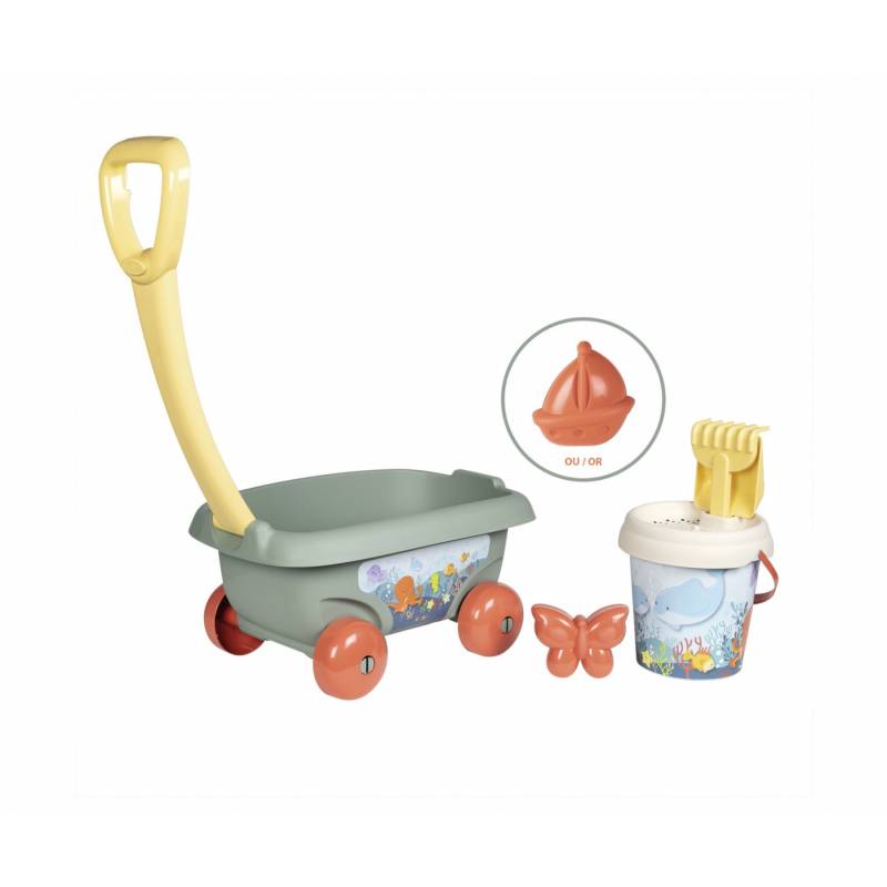 Life Handwagen mit Eimergarnitur, Gartenspielgerät von Smoby