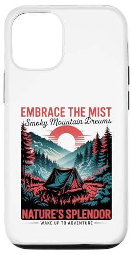 Classic Great Smoky Mountains Camping Hülle für iPhone 12/12 Pro von Smoky Mountains - Hike the Fog - Embrace the Wild