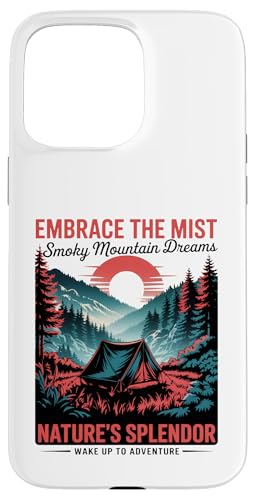 Classic Great Smoky Mountains Camping Hülle für iPhone 15 Pro Max von Smoky Mountains - Hike the Fog - Embrace the Wild