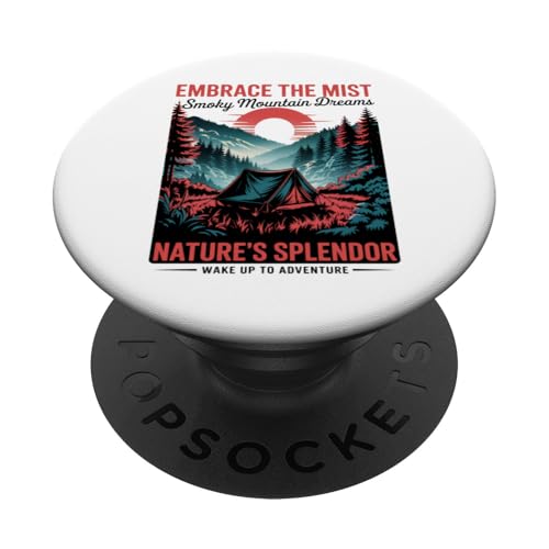 Classic Great Smoky Mountains Camping PopSockets Klebender PopGrip Classic Great Smoky Mountains Camping PopSockets Klebender PopGrip von Smoky Mountains - Hike the Fog - Embrace the Wild