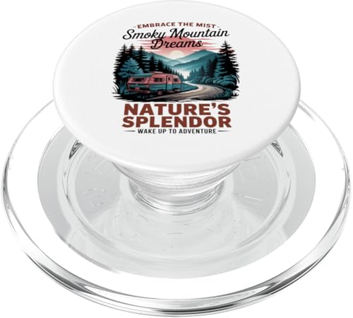 Great Smoky Mountains Camping PopSockets PopGrip für MagSafe von Smoky Mountains - Hike the Fog - Embrace the Wild