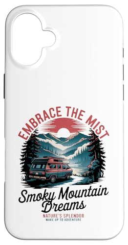 Great Smoky Mountains Camping - Retro National Parks Hülle für iPhone 16 Plus Great Smoky Mountains Camping - Retro National Parks Hülle für iPhone 16 Plus von Smoky Mountains - Hike the Fog - Embrace the Wild