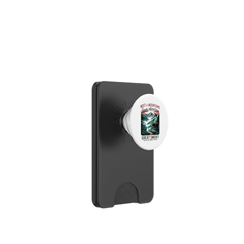 Nebel und Berge - Great Smoky Mountains Wilderness PopSockets PopWallet für MagSafe von Smoky Mountains - Hike the Fog - Embrace the Wild
