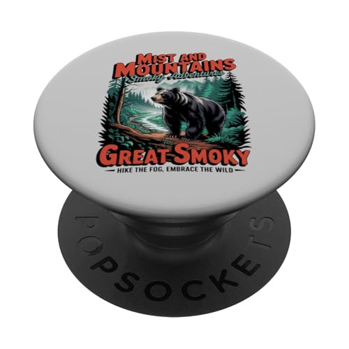 Nebel und Berge – Great Smoky Wilderness Vibes PopSockets Klebender PopGrip Nebel und Berge – Great Smoky Wilderness Vibes PopSockets Klebender PopGrip von Smoky Mountains - Hike the Fog - Embrace the Wild