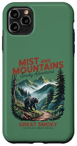 Patriotischer großer rauchiger Schwarzbär – Smoky Mountains Hülle für iPhone 11 Pro Max von Smoky Mountains - Hike the Fog - Embrace the Wild