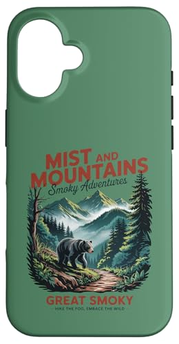 Patriotischer großer rauchiger Schwarzbär – Smoky Mountains Hülle für iPhone 16 Patriotischer großer rauchiger Schwarzbär – Smoky Mountains Hülle für iPhone 16 von Smoky Mountains - Hike the Fog - Embrace the Wild