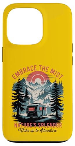 Retro National Parks - Great Smoky Mountains Camping Hülle für iPhone 13 Pro von Smoky Mountains - Hike the Fog - Embrace the Wild
