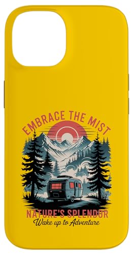 Retro National Parks - Great Smoky Mountains Camping Hülle für iPhone 14 von Smoky Mountains - Hike the Fog - Embrace the Wild