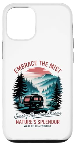 Retro Vintage Great Smoky Mountains Camping Hülle für iPhone 12/12 Pro von Smoky Mountains - Hike the Fog - Embrace the Wild