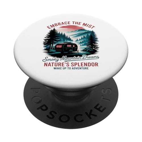 Retro Vintage Great Smoky Mountains Camping PopSockets Klebender PopGrip Retro Vintage Great Smoky Mountains Camping PopSockets Klebender PopGrip von Smoky Mountains - Hike the Fog - Embrace the Wild