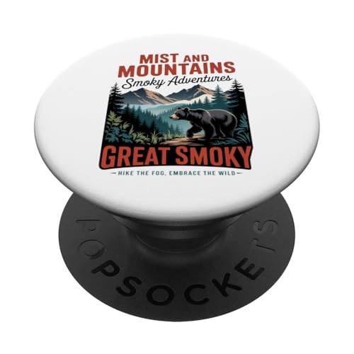 Smoky Mountains Retro Wandern PopSockets Klebender PopGrip Smoky Mountains Retro Wandern PopSockets Klebender PopGrip von Smoky Mountains - Hike the Fog - Embrace the Wild