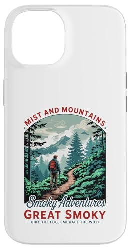 Smoky Mountains Retro Wandern - Tennessee Adventure Hülle für iPhone 14 von Smoky Mountains - Hike the Fog - Embrace the Wild