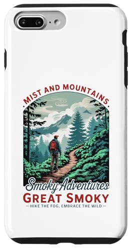 Smoky Mountains Retro Wandern - Tennessee Adventure Hülle für iPhone 7 Plus/8 Plus Smoky Mountains Retro Wandern - Tennessee Adventure Hülle für iPhone 7 Plus/8 Plus von Smoky Mountains - Hike the Fog - Embrace the Wild