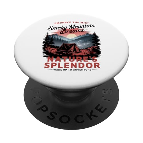 Vintage-Camping im Freien Smoky Mountains PopSockets Klebender PopGrip Vintage-Camping im Freien Smoky Mountains PopSockets Klebender PopGrip von Smoky Mountains - Hike the Fog - Embrace the Wild