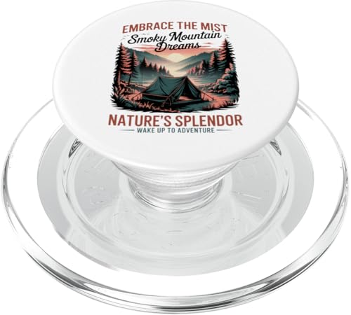 Vintage Great Smoky Mountains Camping PopSockets PopGrip für MagSafe Vintage Great Smoky Mountains Camping PopSockets PopGrip für MagSafe von Smoky Mountains - Hike the Fog - Embrace the Wild