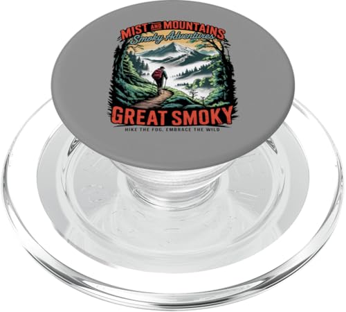 Vintage-Wandern im Great Smoky Mountains National Park PopSockets PopGrip für MagSafe von Smoky Mountains - Hike the Fog - Embrace the Wild