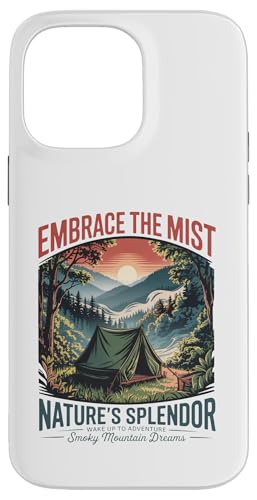 Wandern Sie durch die Smokies — Vintage-Camping im Freien in den Smoky Mountains Hülle für iPhone 14 Pro Max von Smoky Mountains - Hike the Fog - Embrace the Wild