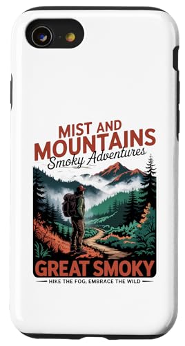Wandern Sie im Nebel — Umarmen Sie die Wildnis — die Great Smoky Mountains Hülle für iPhone SE (2020) / 7 / 8 von Smoky Mountains - Hike the Fog - Embrace the Wild