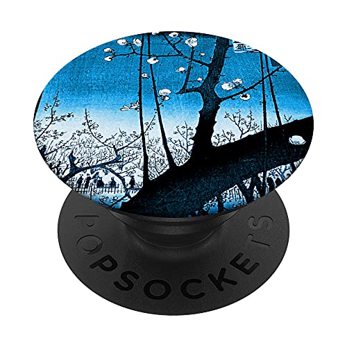 Berühmte japanische Holzblock-Art: Pflaumengarten, Hiroshige PopSockets mit austauschbarem PopGrip von Smooth HQ