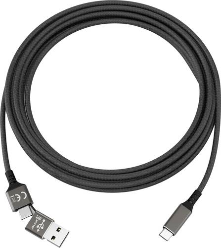 Smrter USB-Kabel USB 2.0 USB-C® Stecker, USB-C® Stecker 1.00m SMRTER_SPEEDY_C_BK von Smrter