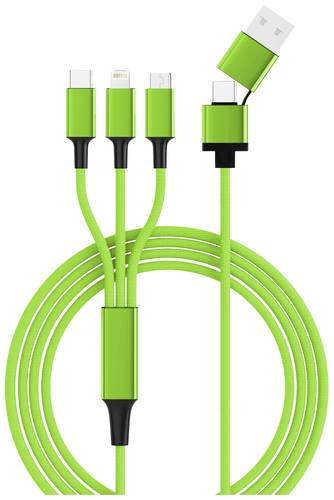 Smrter USB-Ladekabel USB 2.0 Apple Lightning Stecker, USB-A Stecker, USB-C® Stecker, USB-Micro-B St von Smrter