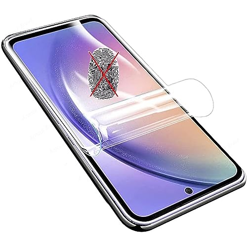 2 Stk Anti-Fingerabdruck Matte Hydrogel Film für Samsung Galaxy A34 5G 6.6" Weiche mattierte TPU Displayschutzfolien HD Clear von Snailcanfly