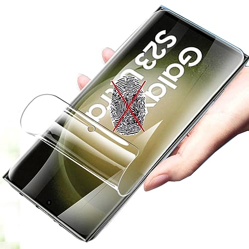 2 Stk Anti-Fingerabdruck Matte Hydrogel Film für Samsung Galaxy S23 Ultra 5G 6.8" Weiche mattierte TPU Displayschutzfolien HD Clear von Snailcanfly
