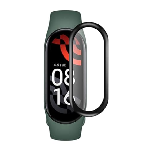 3 Stück 3D Gebogene Smartwatch Displayschutzfolie für Xiaomi Mi Band 6 / Mi Smart Band 6 HD Clear Flexible TPU Schutzfolie Anti-Fingerabdruck Anti-Kratzer von Snailcanfly