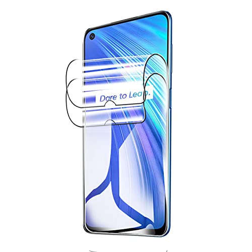 Snailcanfly 2 Stk Hydrogel Film Für Realme 7 5G / Realme 7 6.4inch Hochempfindliche Schutzfolie Flexible Transparente TPU-Displayschutzfolien Volle Abdeckung KEIN gehärtetes Glas von Snailcanfly