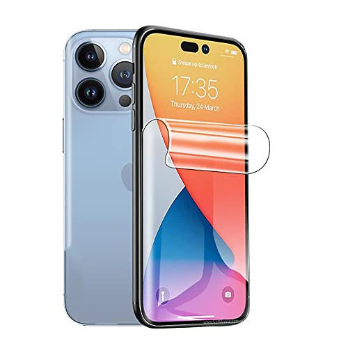 Snailcanfly 2 Stk Hydrogel Film für iPhone 13 6.1" Hochempfindliche Schutzfolie Flexible Transparente TPU-Displayschutzfolien Explosionsgeschützt KEIN gehärtetes Glas von Snailcanfly