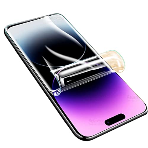 Snailcanfly 2 Stk Hydrogel Film für iPhone 14 6.1" Hochempfindliche Schutzfolie Explosionsgeschützt Flexible Transparente TPU-Displayschutzfolien KEIN gehärtetes Glas von Snailcanfly