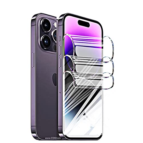 Snailcanfly 2 Stk Hydrogel Film für iPhone 14 Pro Max 6.7" Hochempfindliche Schutzfolie Explosionsgeschützt Flexible Transparente TPU-Displayschutzfolien KEIN gehärtetes Glas von Snailcanfly