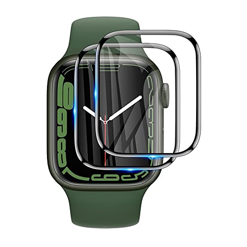 Snailcanfly 3 Stück 3D Gebogene Smartwatch Displayschutzfolie für Apple Watch Series 7 8 45mm HD Clear Flexible TPU Schutzfolie Anti-Fingerabdruck Anti-Kratzer von Snailcanfly