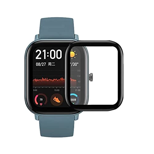 Snailcanfly 3 Stück 3D Gebogene Smartwatch Displayschutzfolie für [Version 2022] Amazfit GTS 2 HD Clear Flexible TPU Schutzfolie Anti-Fingerabdruck Anti-Kratzer von Snailcanfly