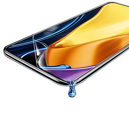 Snailcanfly Hydrogel Film 2 Stk Für Xiaomi Mi 11i 5G / Xiaomi Poco F3 5G 6.67inch Hochempfindliche Schutzfolie Flexible Transparente TPU-Displayschutzfolien Volle Abdeckung KEIN gehärtetes Glas von Snailcanfly