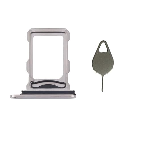 Nano Dual SIM Kartenfach Slot Halter Adapter Ersatz für iPhone 16 Pro/iPhone 16 Pro Max Mit Pin Natural von Snailcanfly